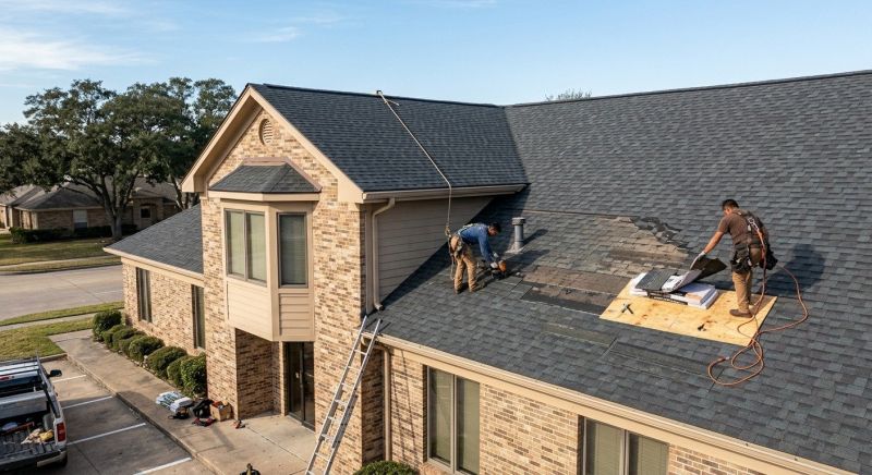 Our team working on Roofing Service projects in Goshen, OH