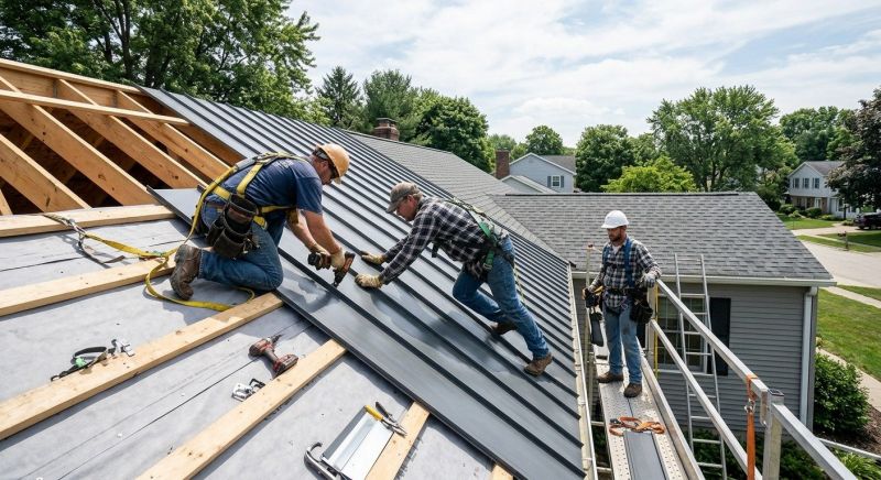 Aluminum Roof Installation in Amelia, OH