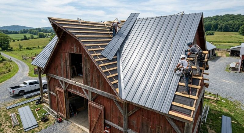 Barn Roof Construction in Goshen, OH
