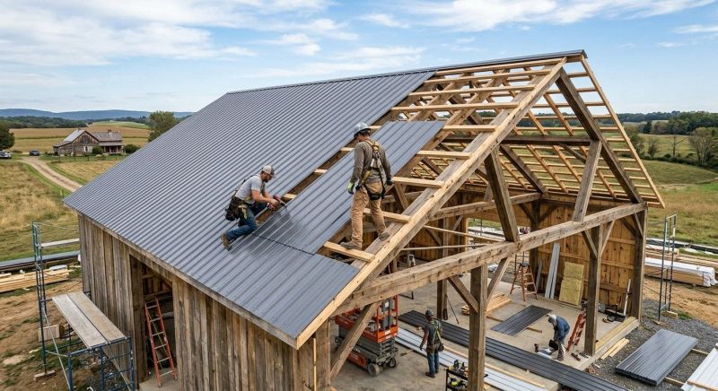 Barn Roof Construction in Goshen, OH