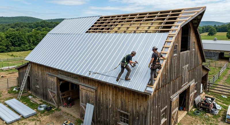 Barn Roof Installation in Goshen, OH