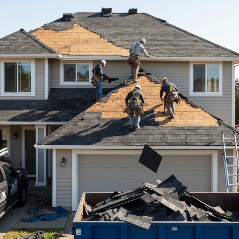Damaged Roof Replacement in New Richmond, OH