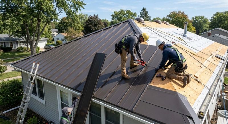 Metal Roof Installation in Sardinia, OH